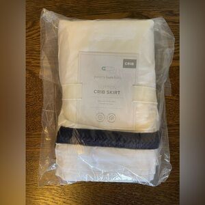 New! Pottery Barn Kids Crib Skirt